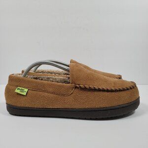 Western Chief Men's Slip On Chestnut Faux Fur Slippers US Size 9